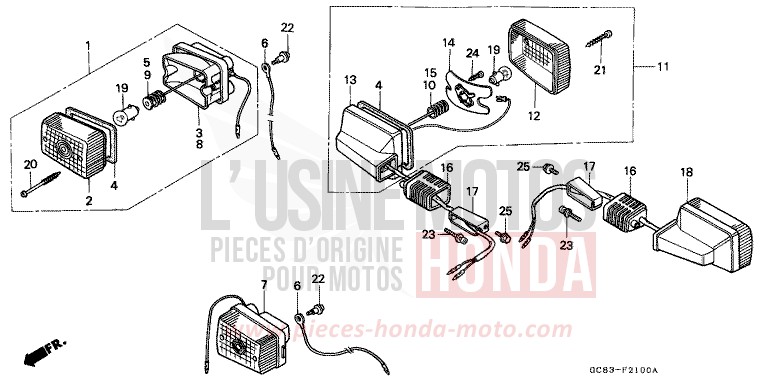 BLINKER (1) von NHX 110 Lead TASMANIA GREEN ME (G142M) von 1990